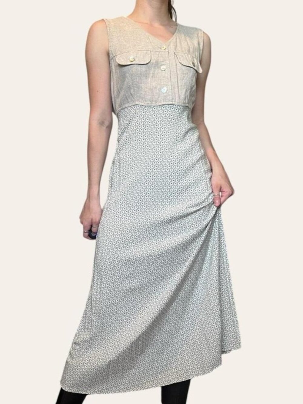 All That Jazz 90s vintage cottagecore maxi dress - Small